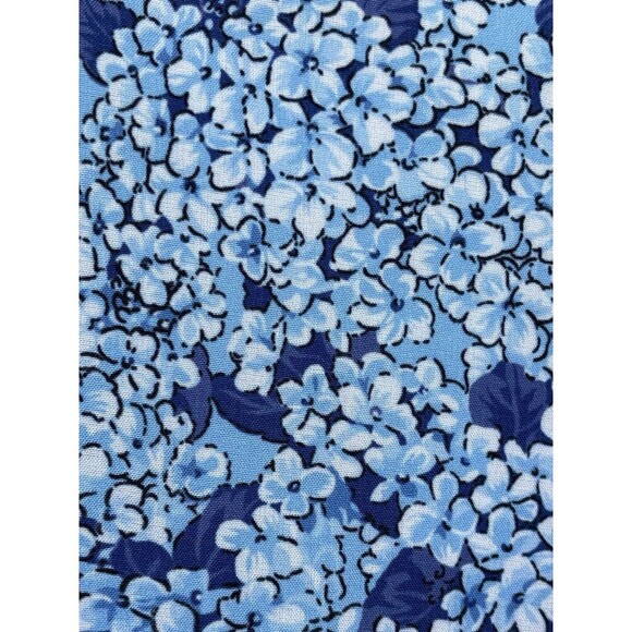 Tuckernuck Hayes Blue Hydrangeas Button Front Shirt Dress size large - Picture 6 of 12